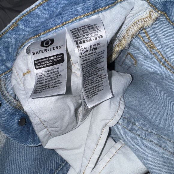 Levis 501 Jeans Womens 26x26 Blue Denim Straight Leg Buttonfly Retro - Picture 5 of 10